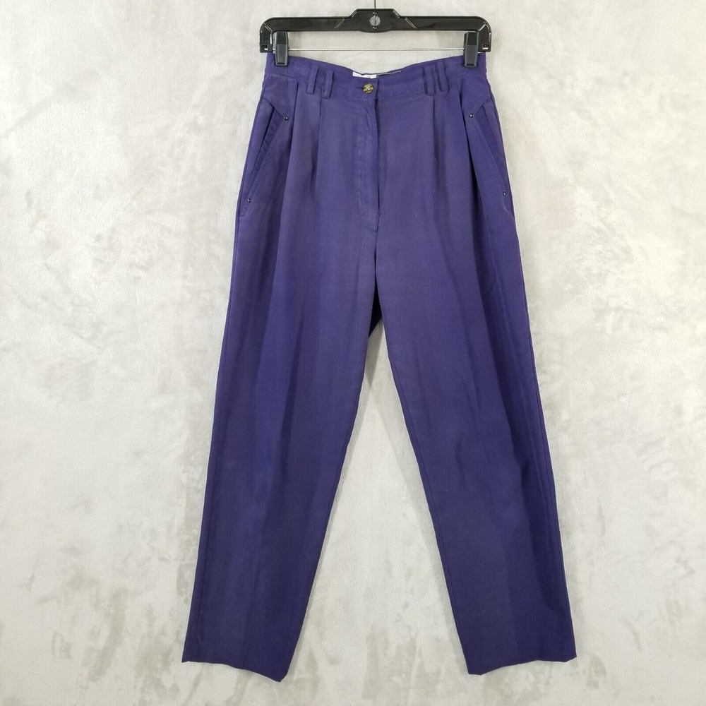 Jamie Sadock Pants Women 4 High Waist Pleated Trousers Comfort Golf Performance